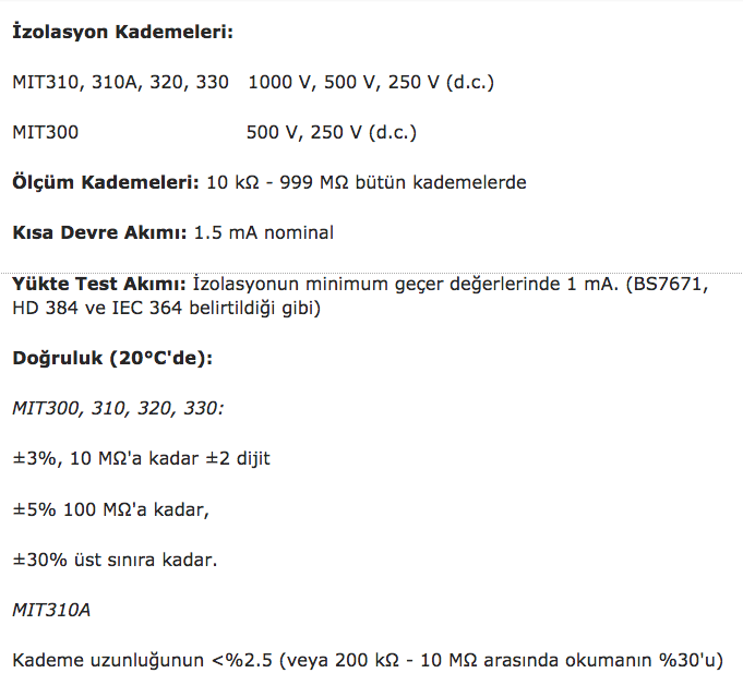 Megger MIT320 İzolasyon Test Cihazı